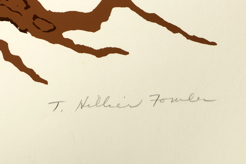 1975 Thelma Fowler Artist Proof Serigraph "Earthbound"