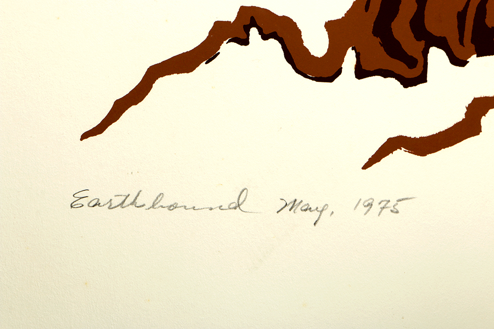 1975 Thelma Fowler Artist Proof Serigraph "Earthbound"