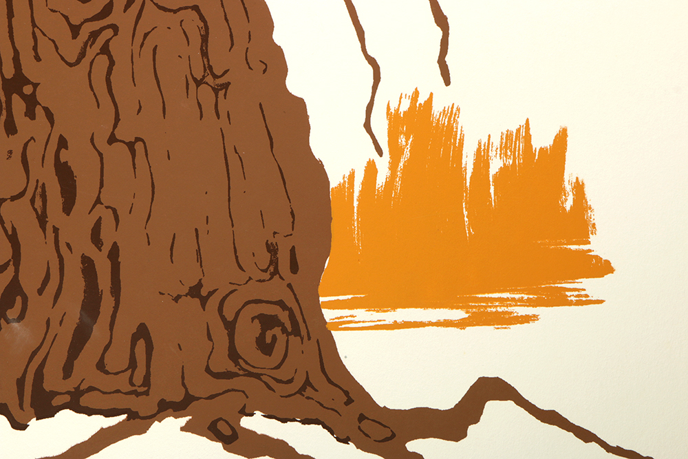 1975 Thelma Fowler Artist Proof Serigraph "Earthbound"