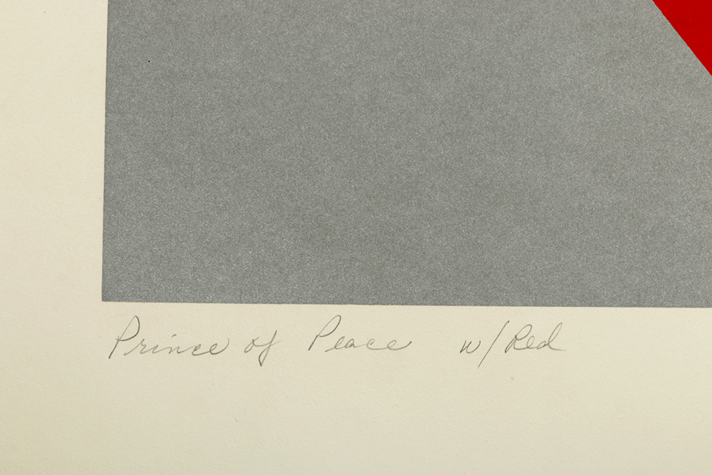 Thelma Fowler Limited Edition Serigraph "Prince of Peace with Red"