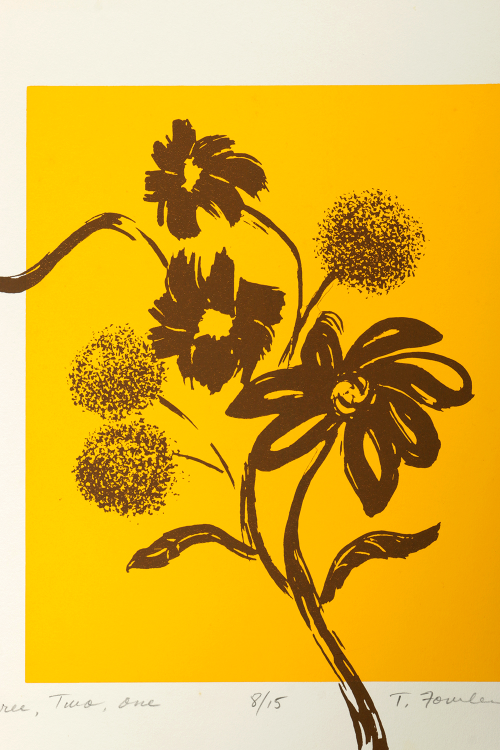 Thelma Fowler Signed Limited Edition Serigraphs "Three, Two, One"