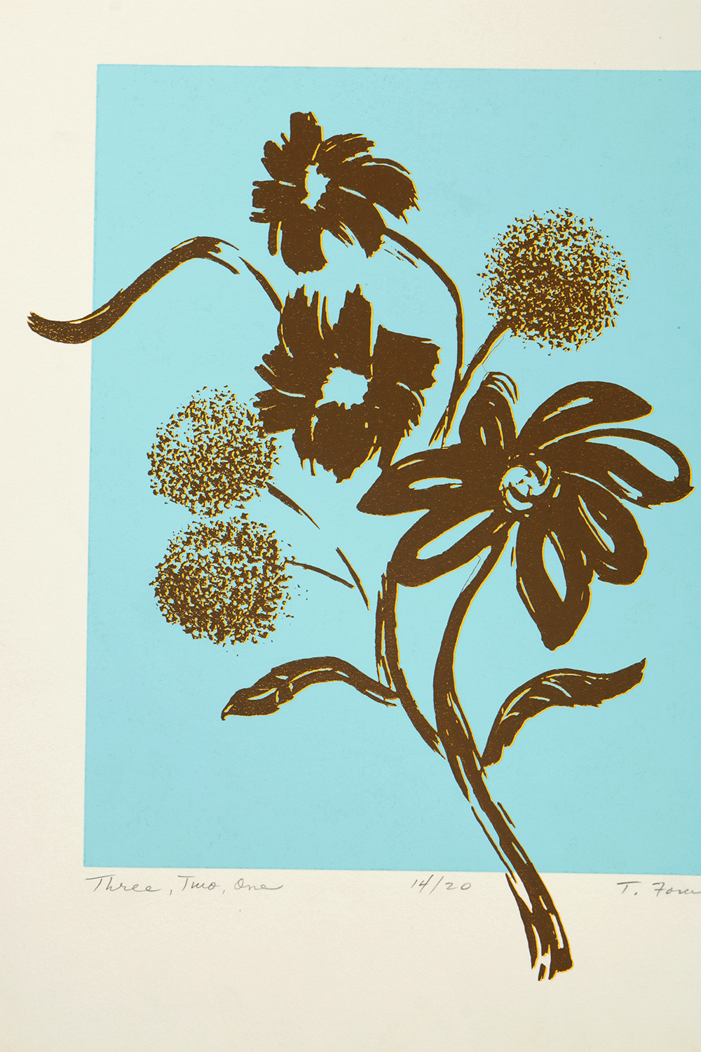 Thelma Fowler Signed Limited Edition Serigraphs "Three, Two, One"