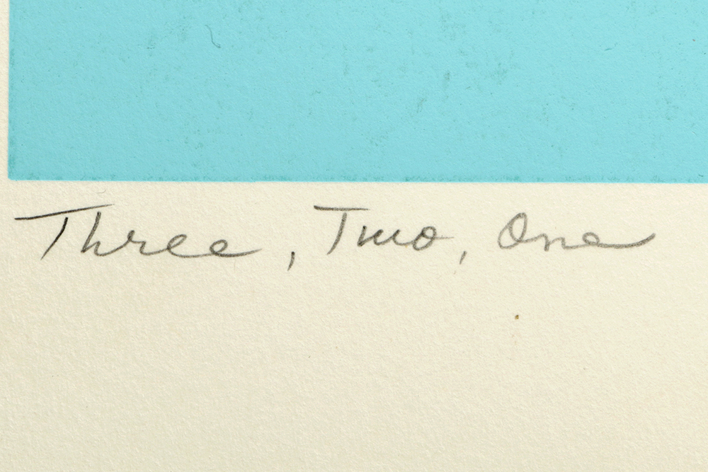 Thelma Fowler Signed Limited Edition Serigraphs "Three, Two, One"