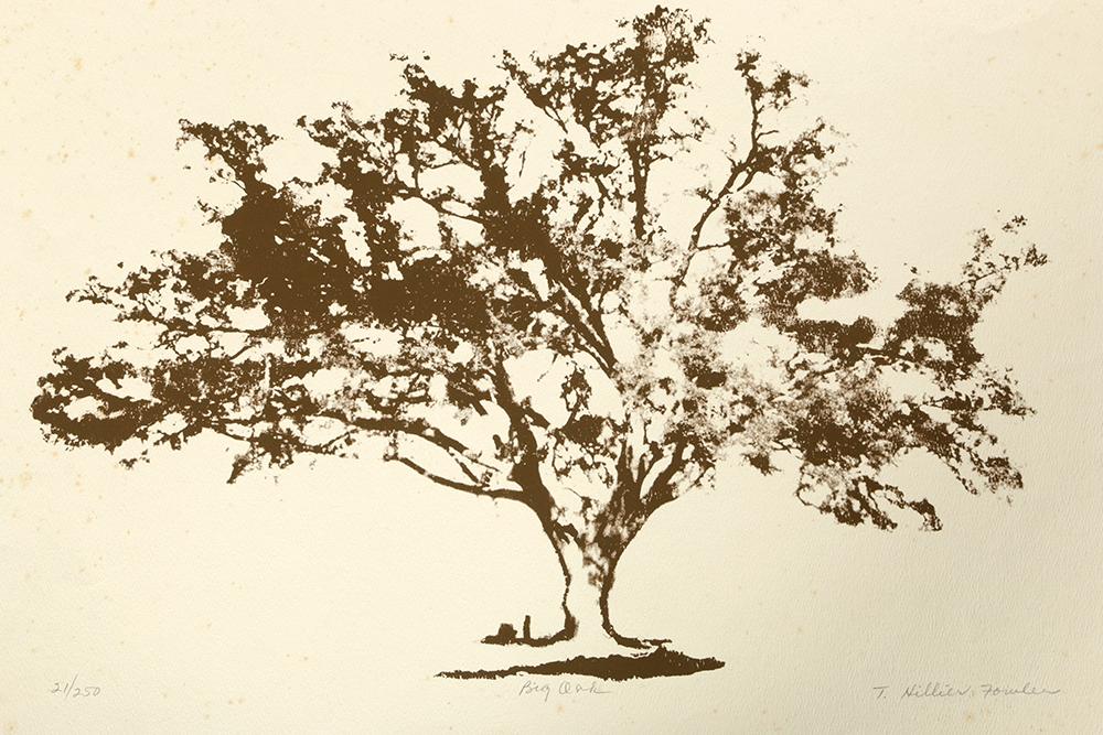 Thelma Fowler Limited Edition Serigraph "Big Oak"