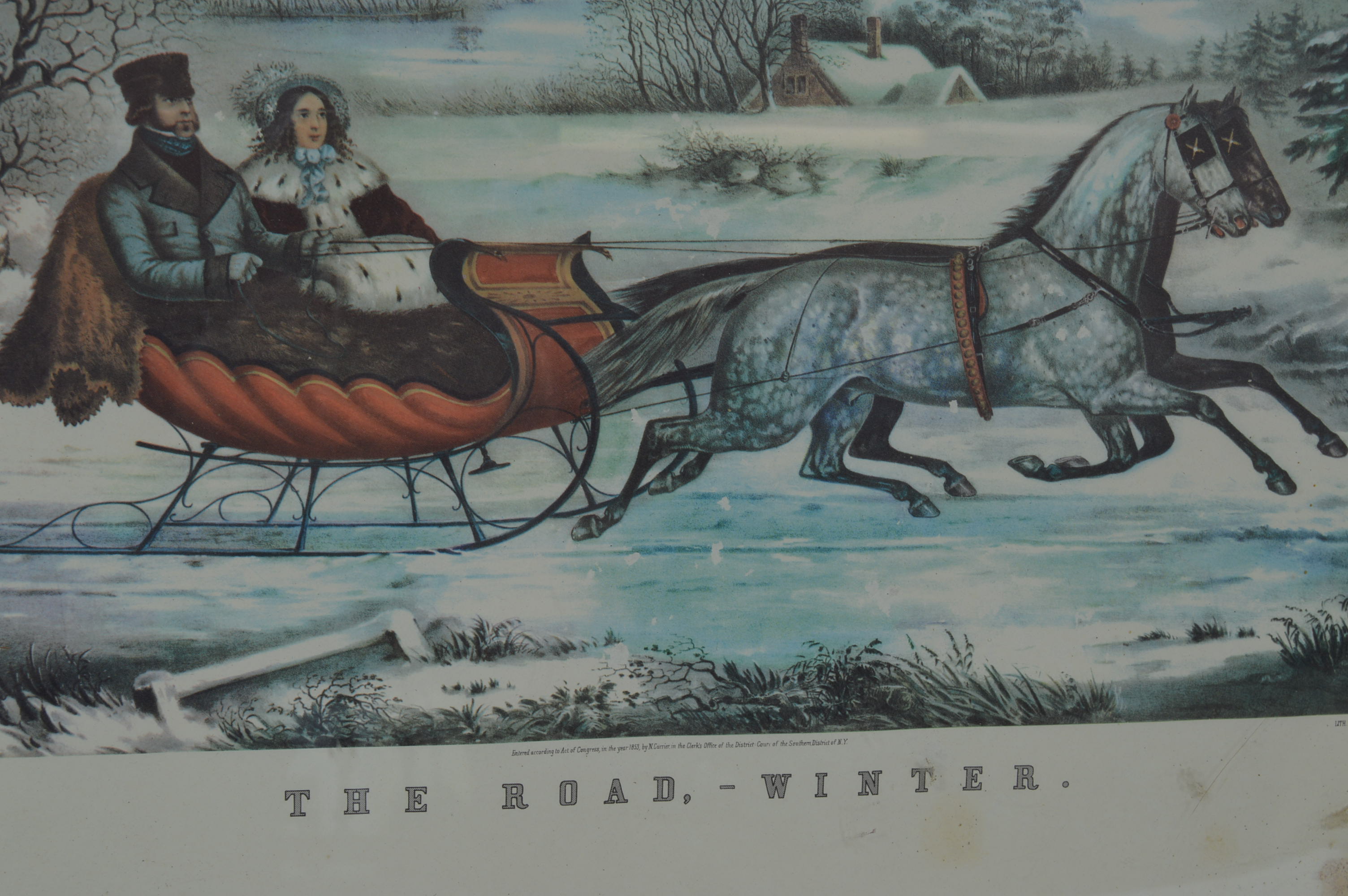 Vintage Offset Lithographs in Framed