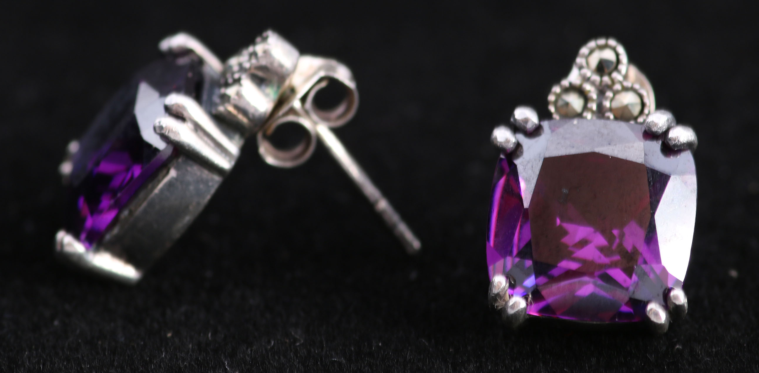 Stamped 925 Silver Earrings and Rings