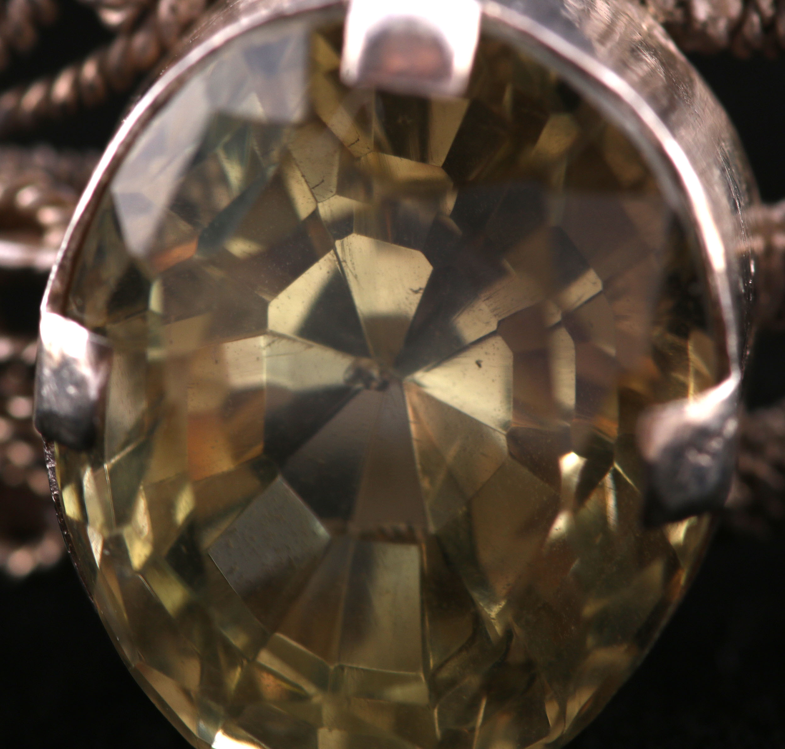 830 Silver and Citrine Bangle