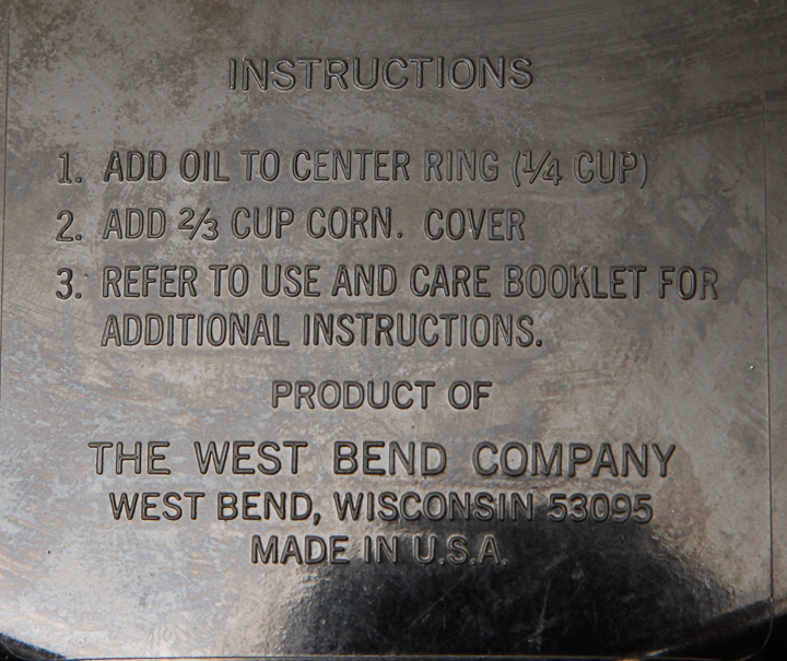 Westmark Electric Corn Popper