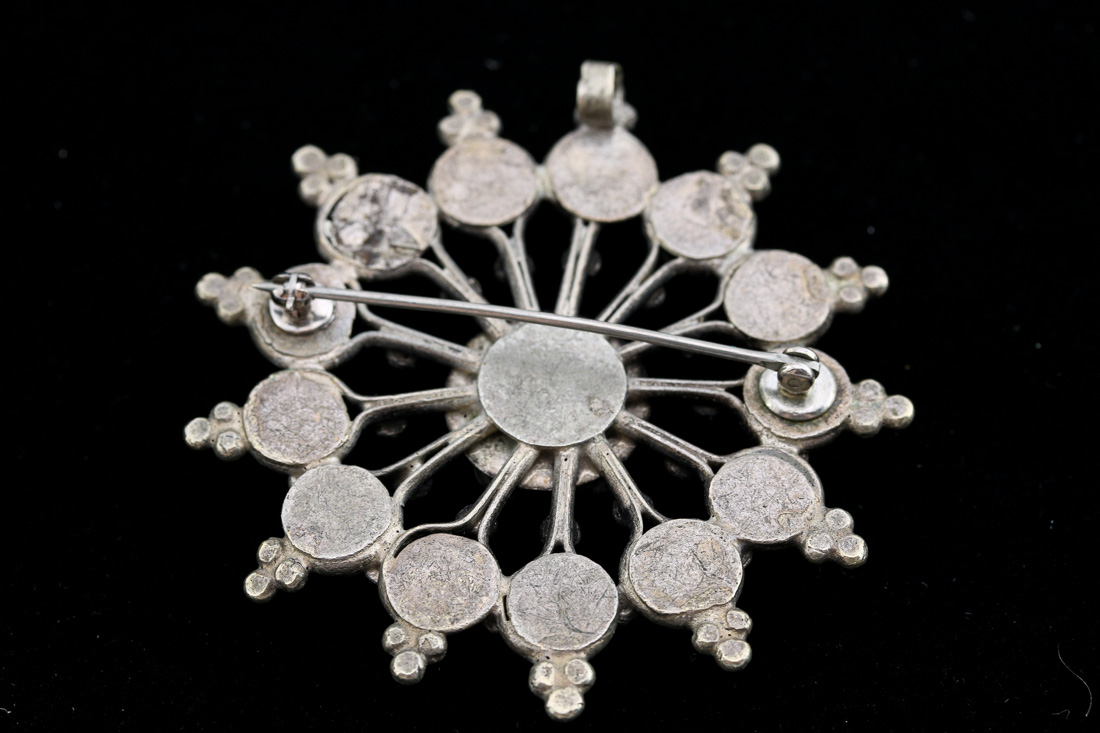 Silver Tone Bracelet and Brooch