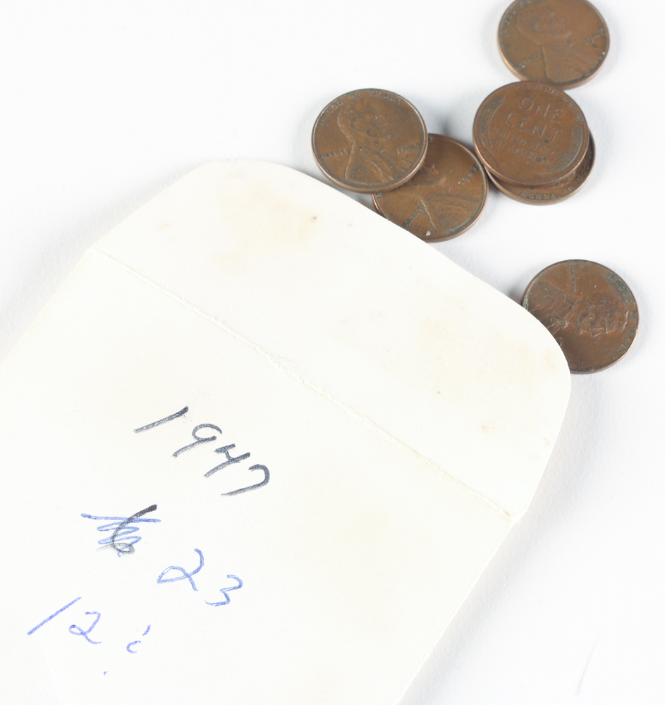 Unsorted 1940s Wheat Pennies