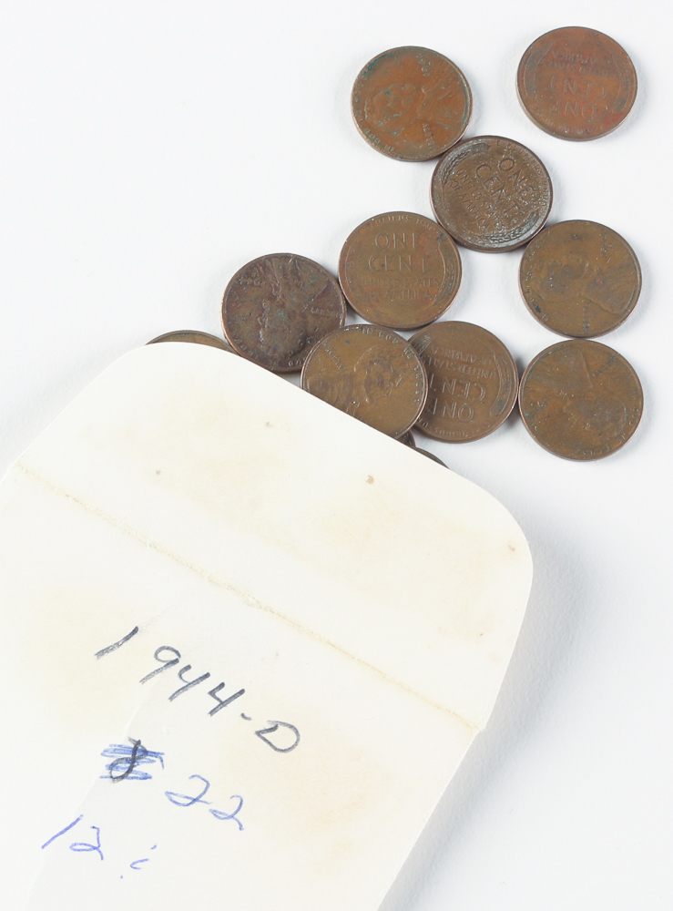 Unsorted 1940s Wheat Pennies