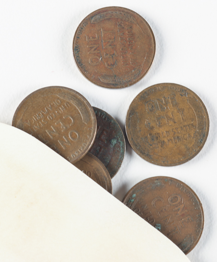Unsorted 1940s Wheat Pennies