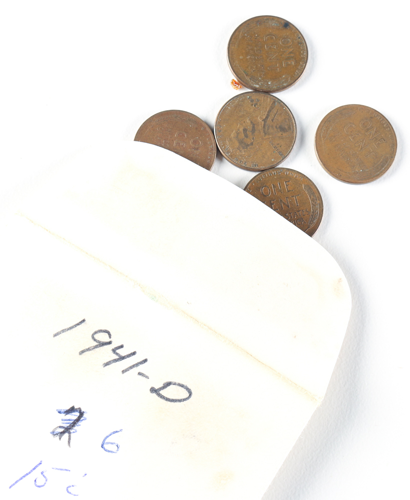 Unsorted 1940s Wheat Pennies