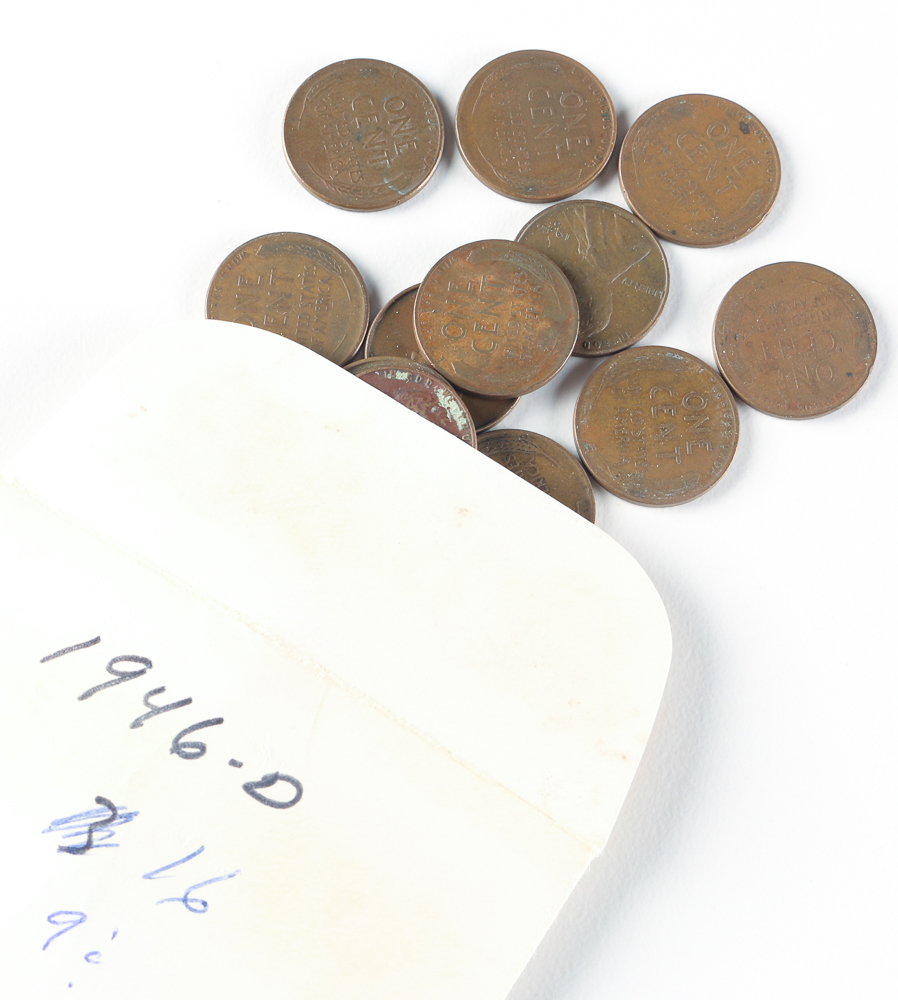Unsorted 1940s Wheat Pennies