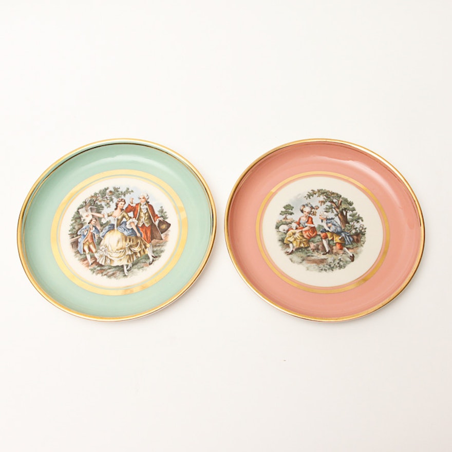 Vintage Hyalyn Colonel Themed Plates
