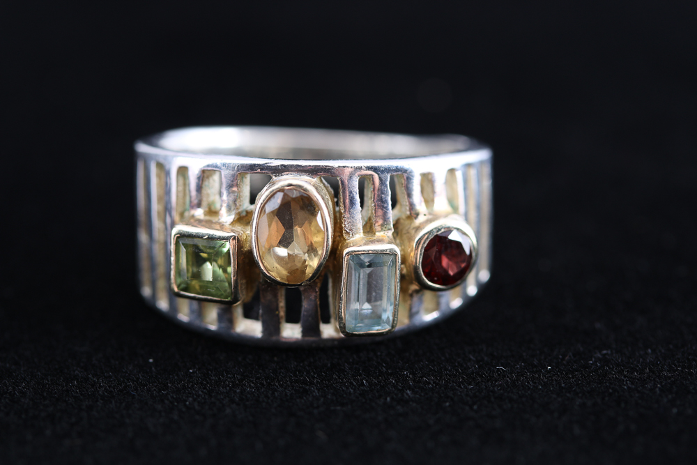 Sterling Silver and Gemstone Rings