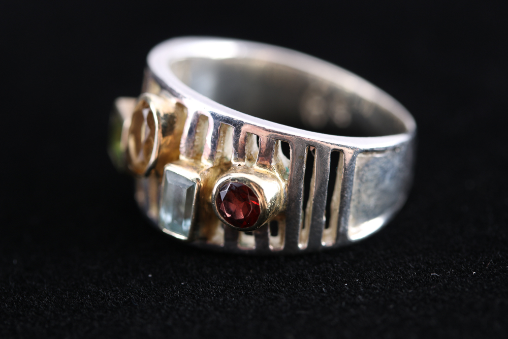Sterling Silver and Gemstone Rings