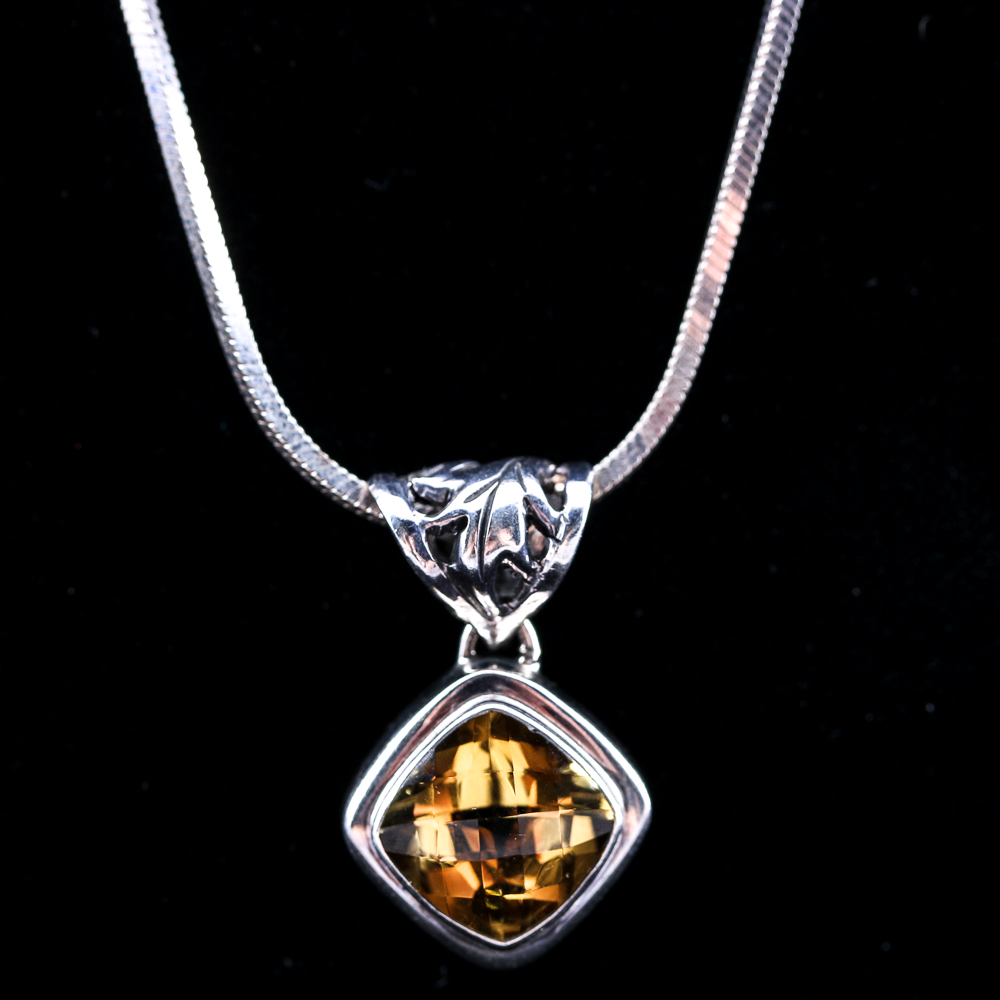 Lori Bonn Sterling Silver Citrine Necklace
