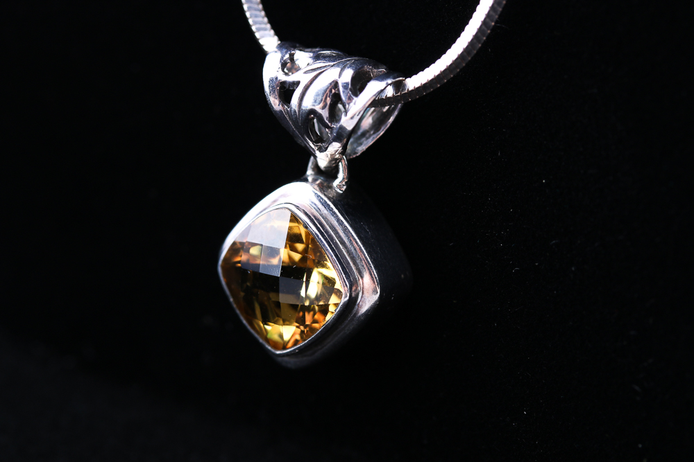 Lori Bonn Sterling Silver Citrine Necklace