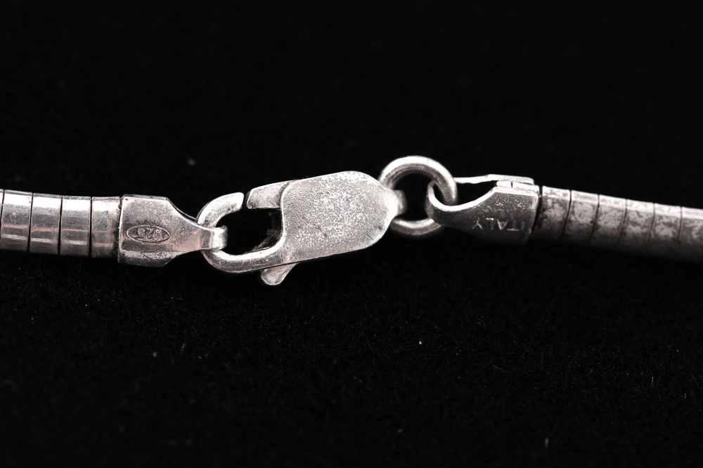 Sterling Silver Bi-Colored Quartz and Peridot Necklace