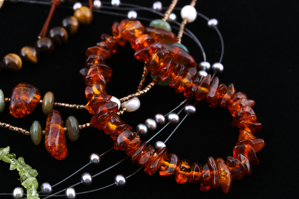 Semi Precious Stone and Pearl Jewelry