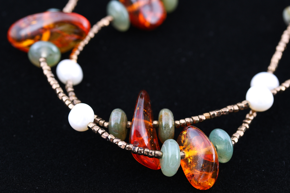 Semi Precious Stone and Pearl Jewelry