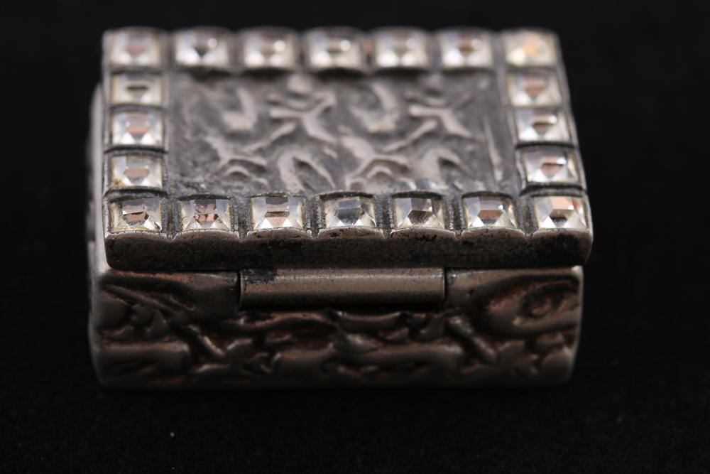 Assortment of Metal Jewelry and Perfume Boxes