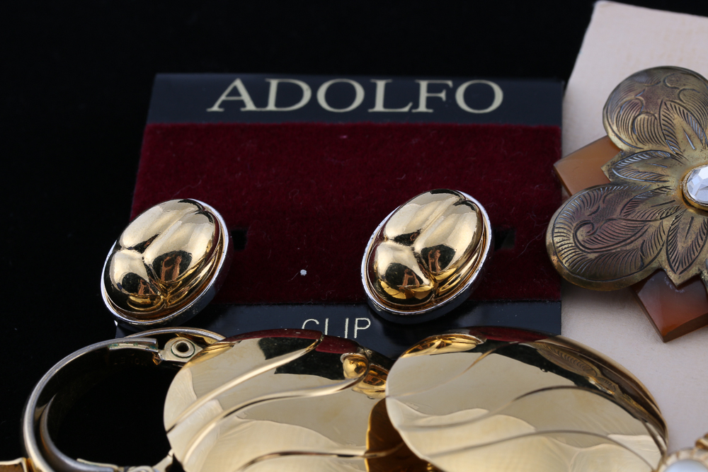 Assortment of Clip-On Costume Earrings