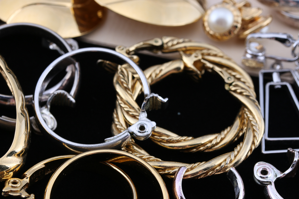 Assortment of Clip-On Costume Earrings