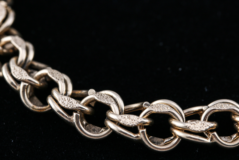 Yellow Gold Double Curb Bracelet