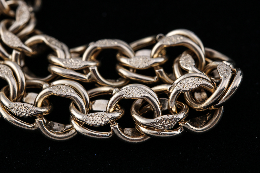 Yellow Gold Double Curb Bracelet