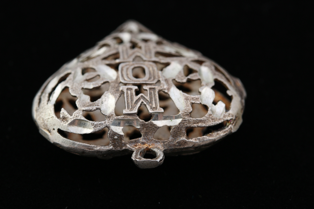 Pair of Stamped Sterling Silver Heart Pendants