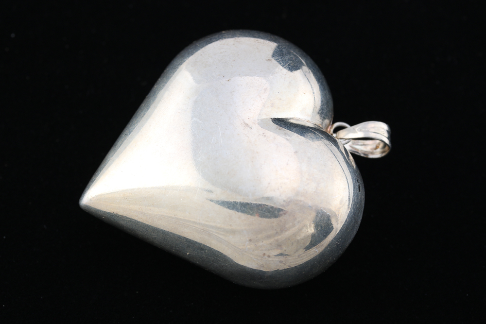 Collection of Vintage Heart Shaped Costume Jewelry