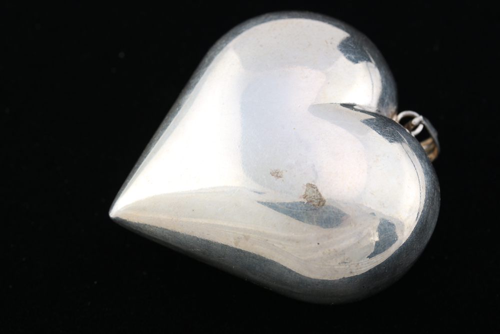 Collection of Vintage Heart Shaped Costume Jewelry