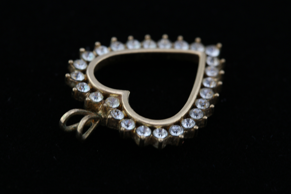 Collection of Vintage Heart Shaped Costume Jewelry