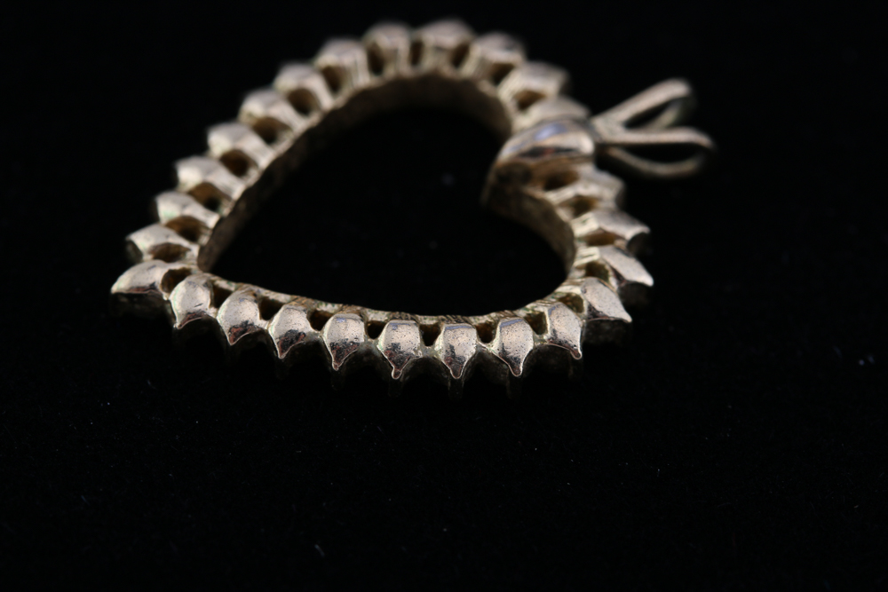 Collection of Vintage Heart Shaped Costume Jewelry