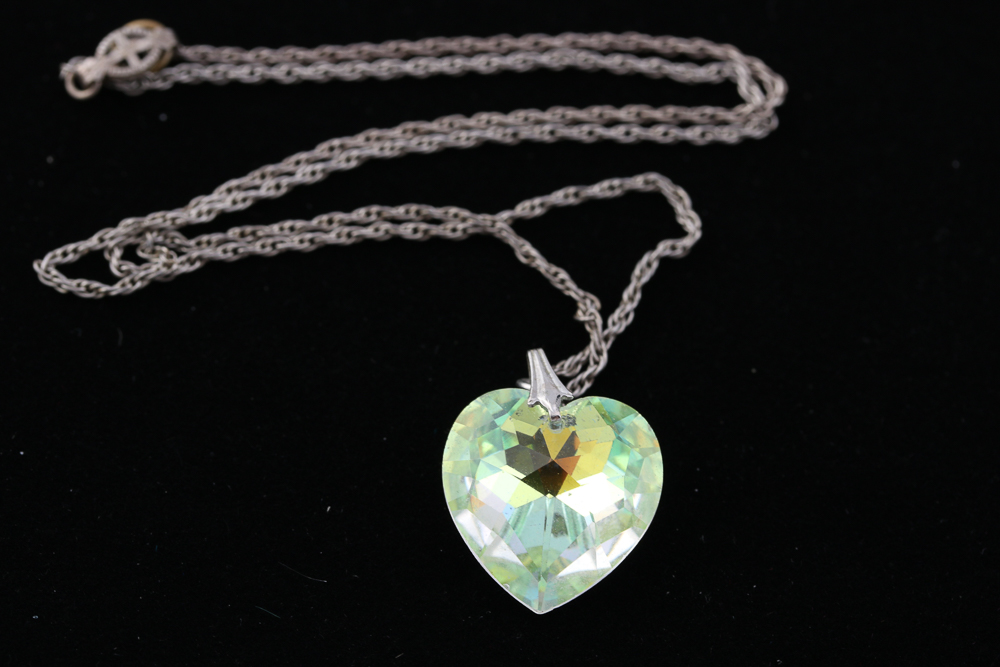 Collection of Vintage Heart Shaped Costume Jewelry