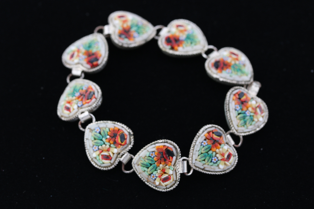 Collection of Vintage Heart Shaped Costume Jewelry