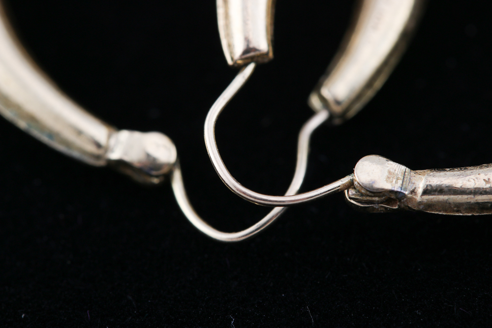 14K Gold Love Bird Hoop Earrings