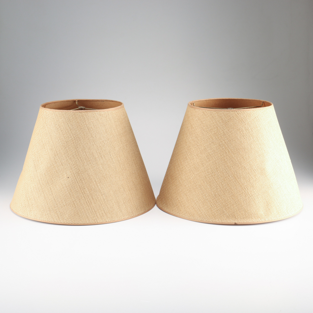 Pair of Beige Lamp Shades