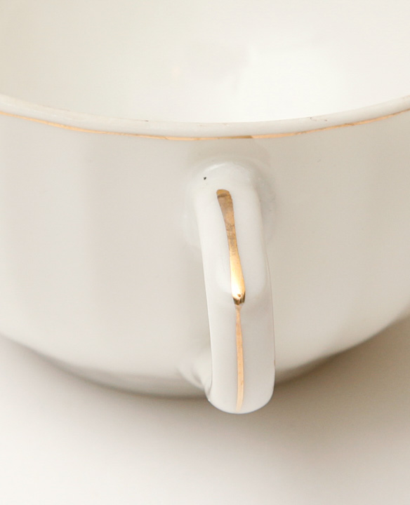 Vintage Dessert Plate and Cup Set