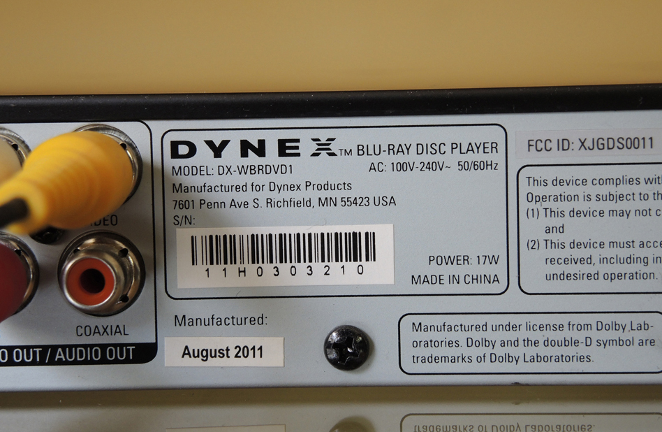 Dynex Wi-Fi Blu-ray Disc DVD Player
