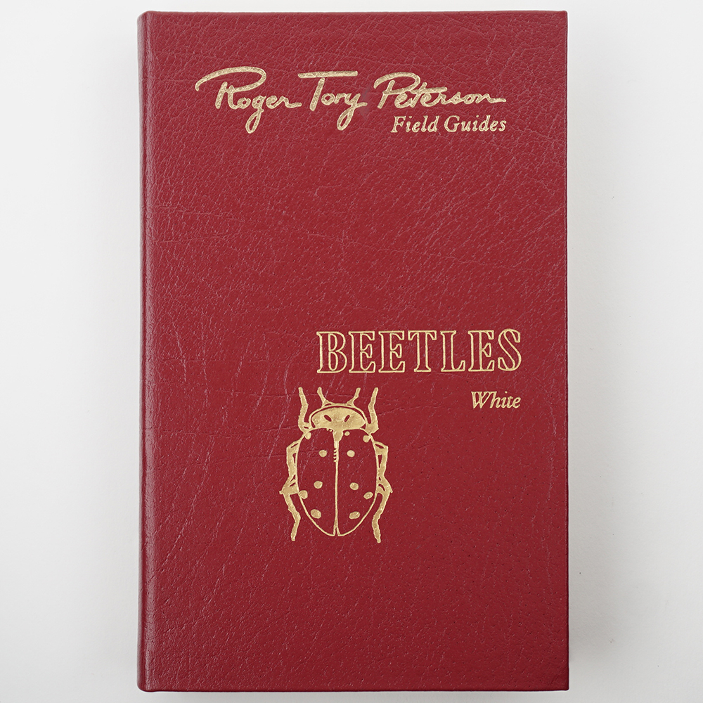 Three Leather Bound Roger Tory Peterson Field Guides