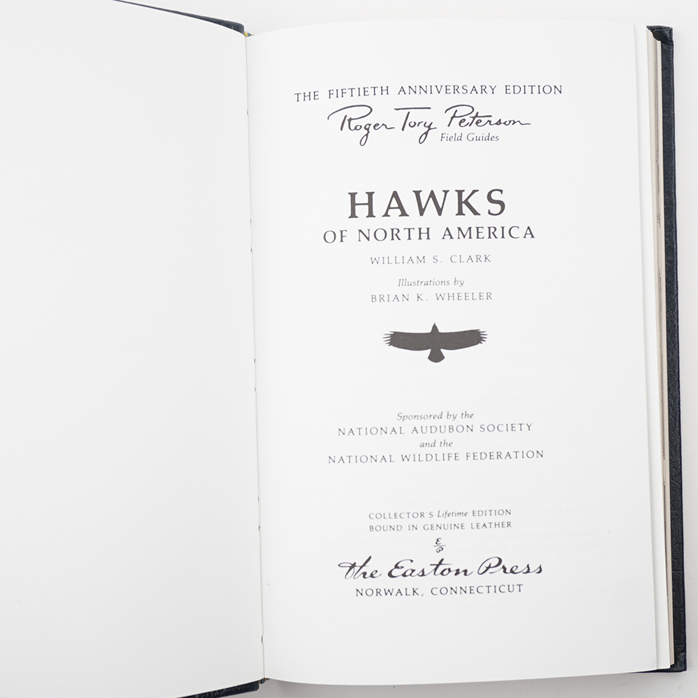 Three Leather Bound Roger Tory Peterson Field Guides