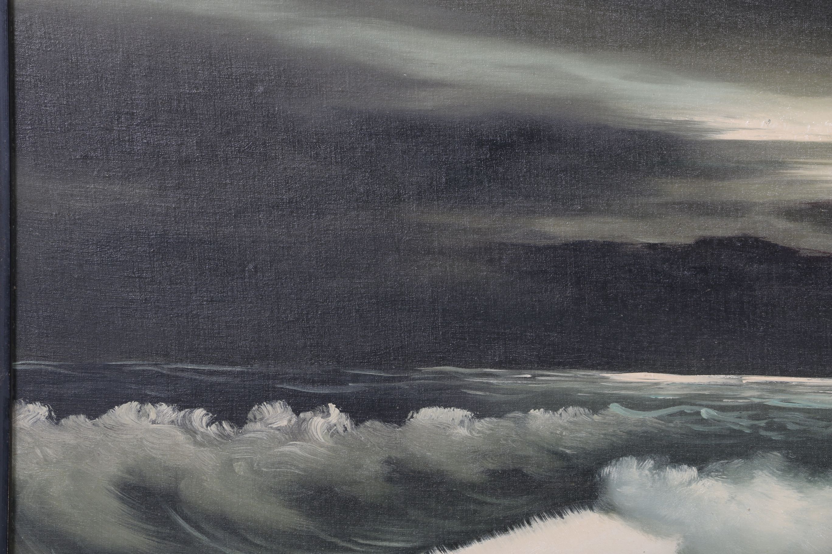 Stormy Seascape Original Oil Painting