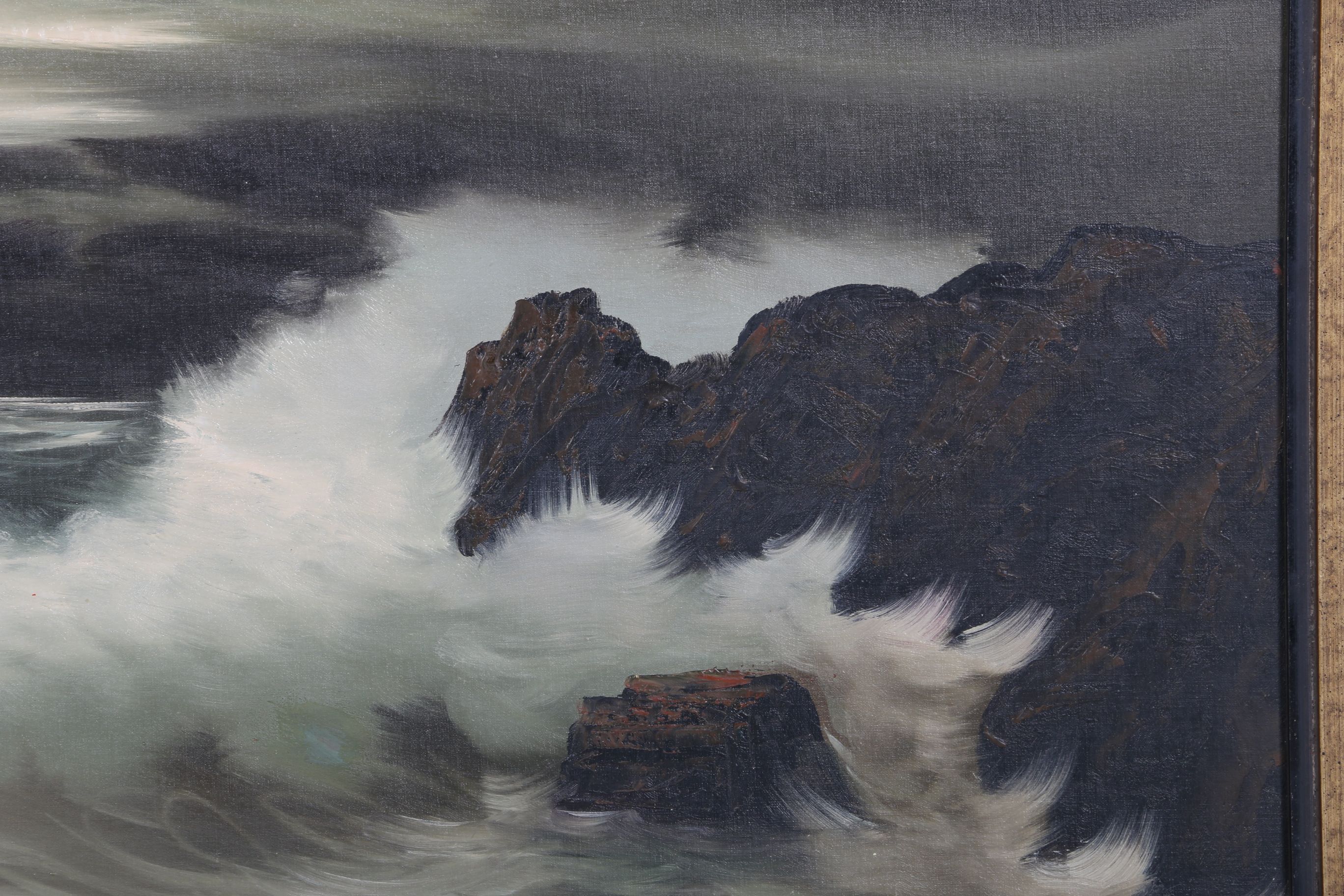 Stormy Seascape Original Oil Painting