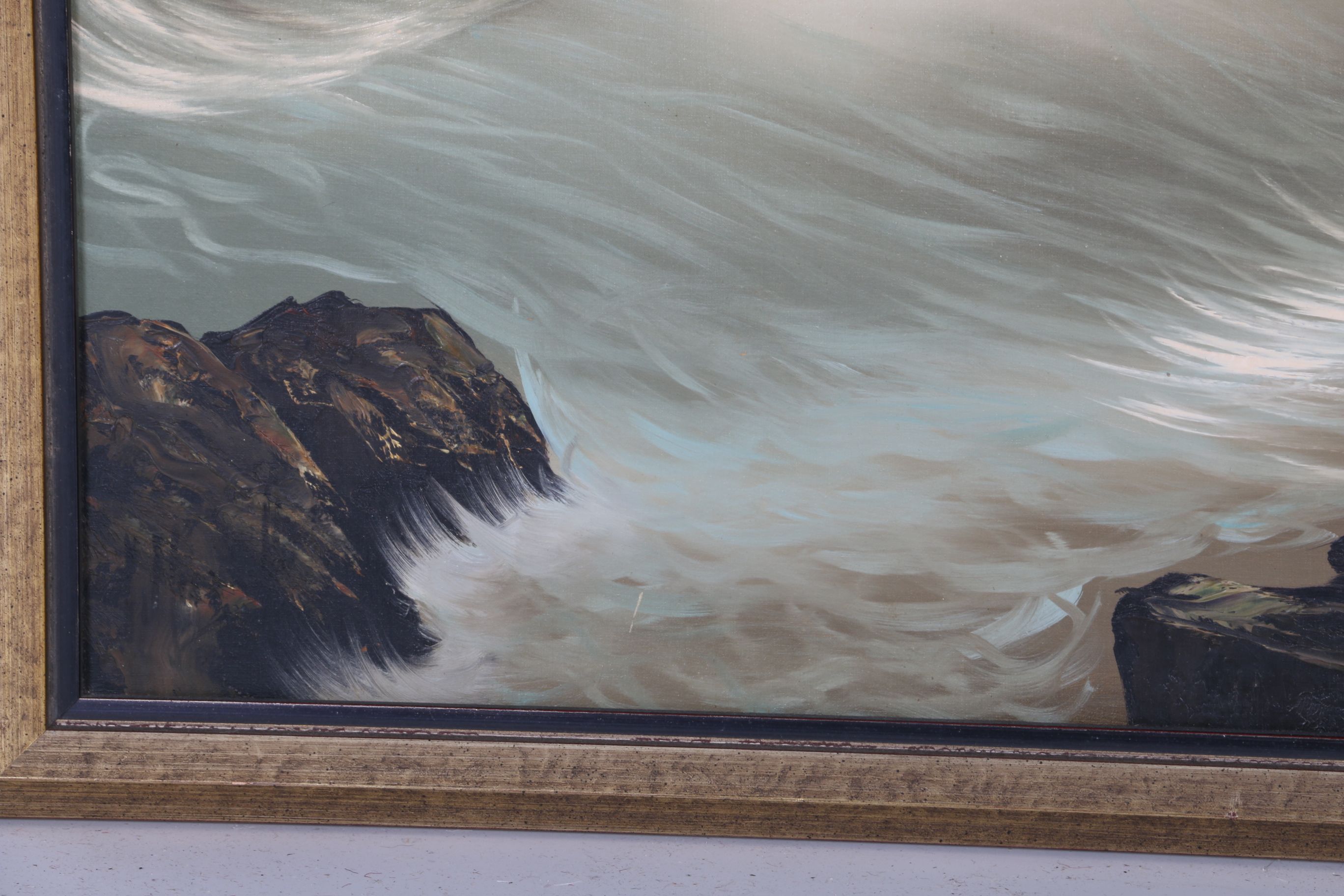 Stormy Seascape Original Oil Painting