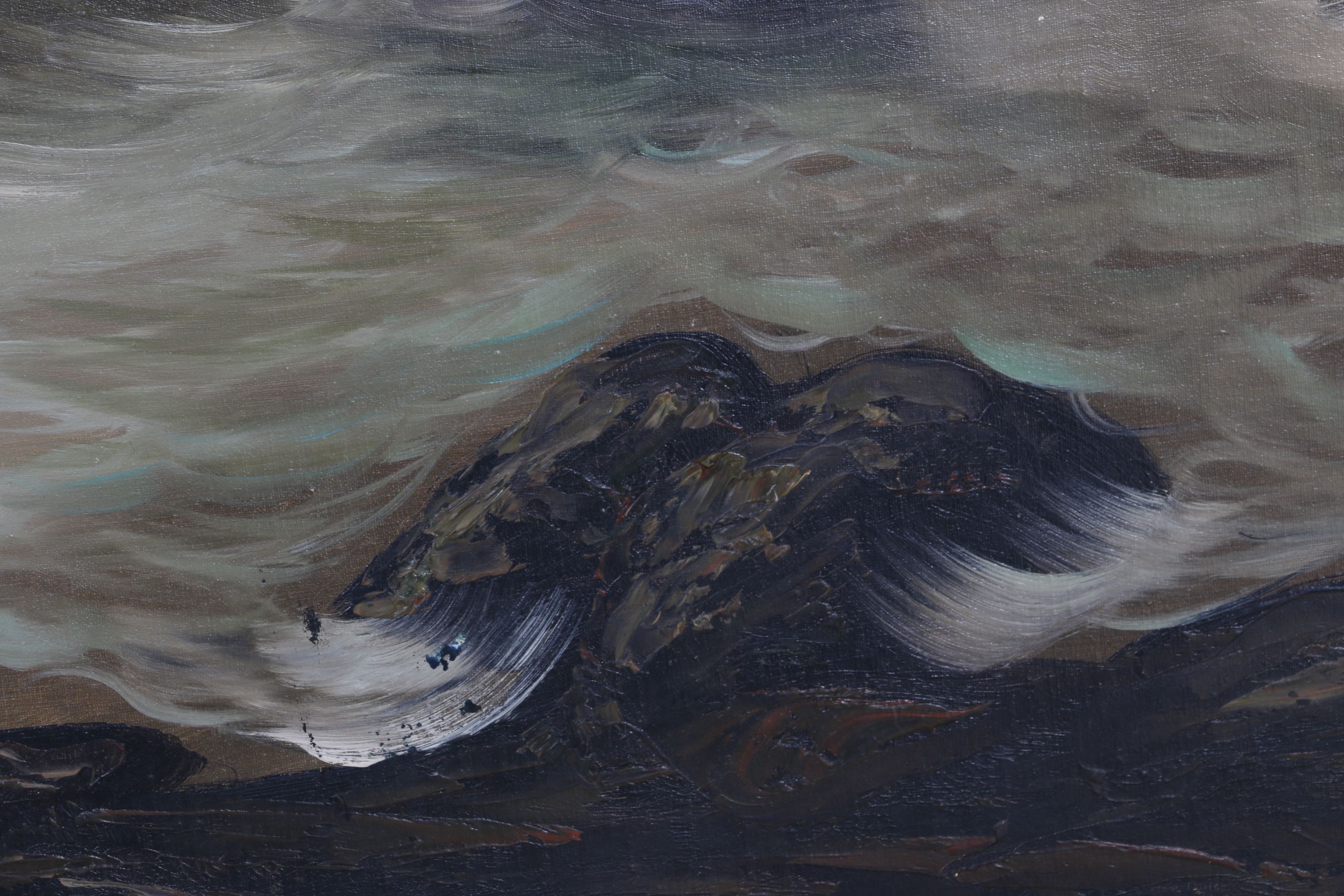 Stormy Seascape Original Oil Painting