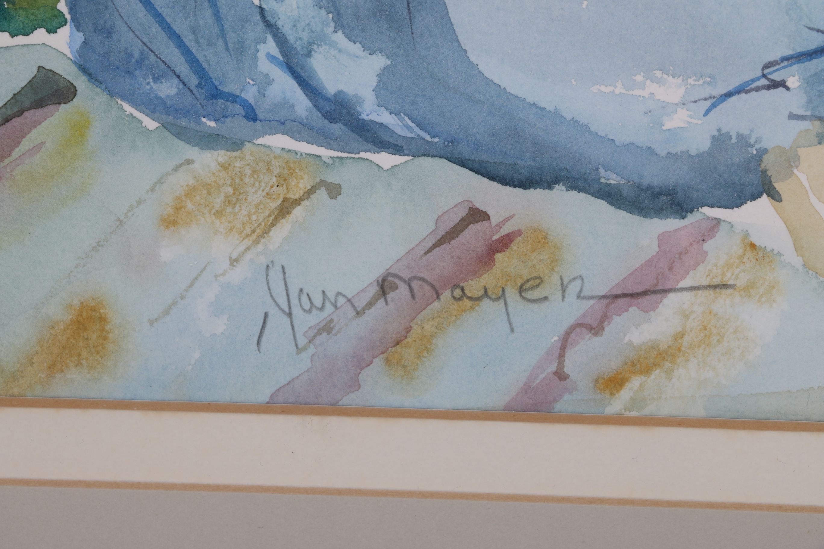 Jan Mayer Signed Watercolor