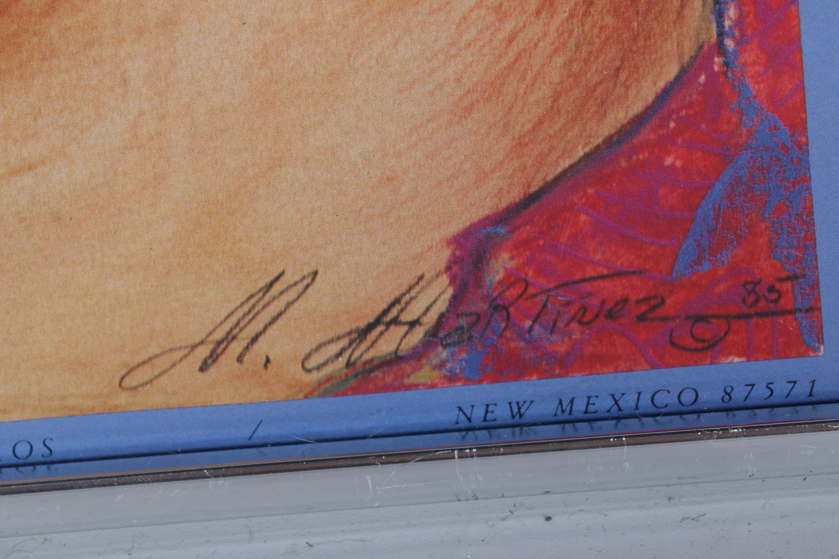 Offset Litograph after Miguel Matiez's"Tierra De Mis Primas"